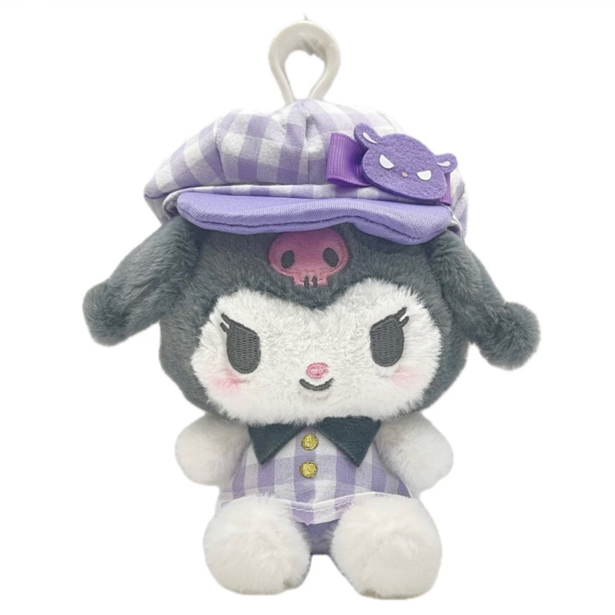 SANRIO ORIGINAL KUROMI GINGHAM MASCOT CLIP