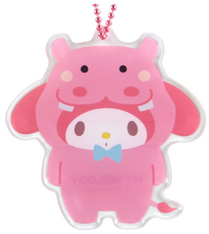 SANRIO JAPAN ORIGINAL MY MELODY ANIMAL HEADGEAR ACRYLIC CHARM