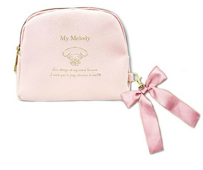 SANRIO JAPAN ORIGINAL MY MELODY COSMETIC POUCH WITH RIBBON