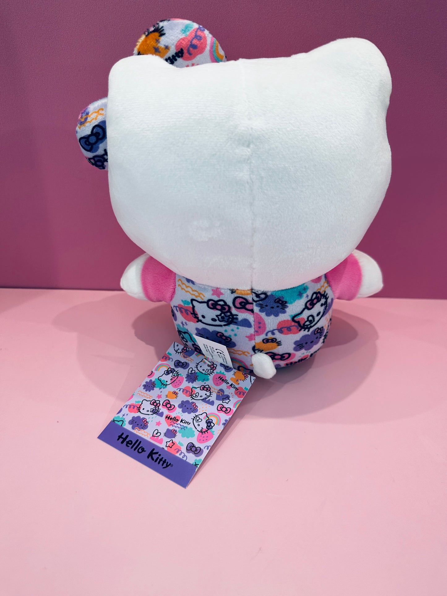 HELLO KITTY 7 INCH PLUSH COLORFUL GRAFFITI