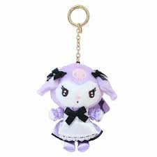 SANRIO JAPAN ORIGINAL KUROMI KEYCHAIN MASCOT PERMIUM LADY PURPLE