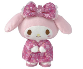 SANRIO MY MELODY SAKURA 9 INCHES STANDING PLUSH