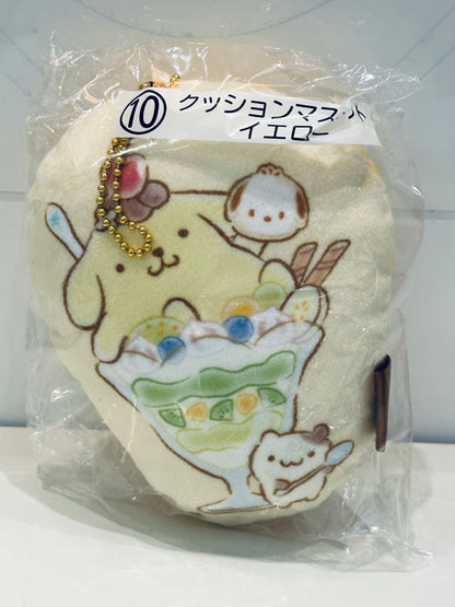 POMPOMPURIN AND POCHACCO KUJI SMALL CUSHION KEYCHAIN POMPOMPURIN #10