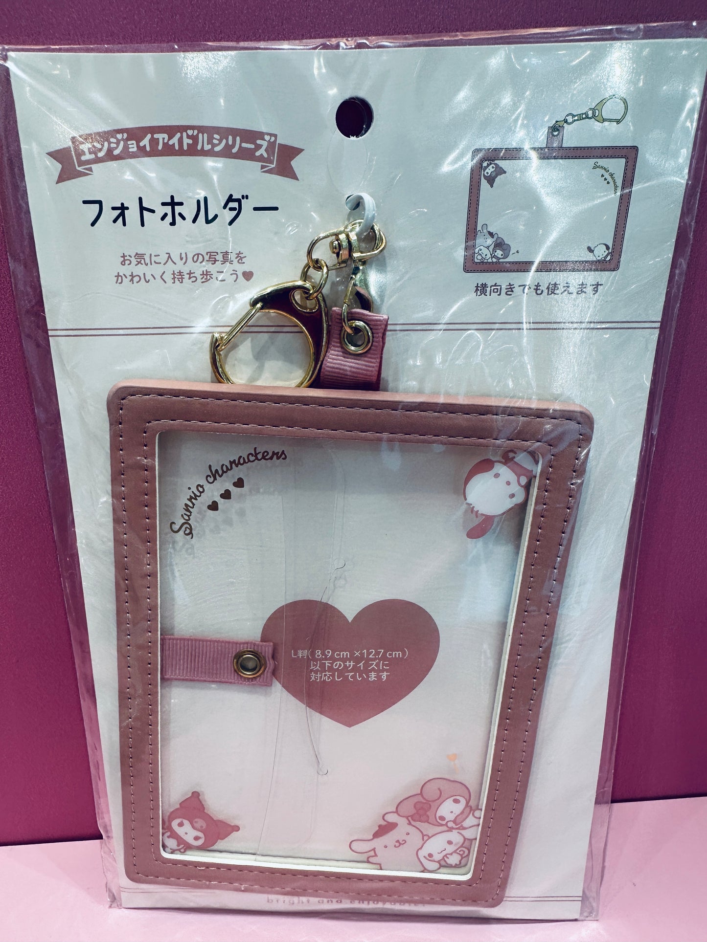 SANRIO CHARACTERS PHOTO HOLDER PINK