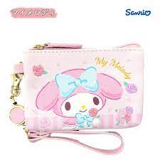 SANRIO JAPAN ORIGINAL MY MELODY ID POUCH WITH AUTO RETRACT LANYARD