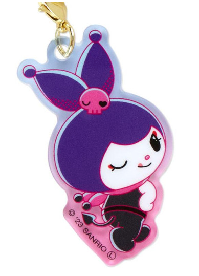 SANRIO JAPAN ORIGINAL KUROMI ACRYLIC POSE / PRETTY JOURNEY KEYCAHIN