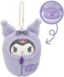 SANRIO JAPAN ORIGINAL KUROMI PLUSH MASCOT SLEEPING BAG SERIES