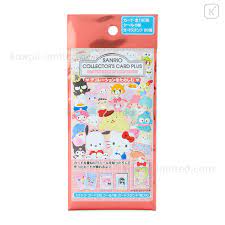 SANRIO JAPAN ORIGINAL COLLECTOR'S CARD PLUS DECORATION SET WITH CARD STAND