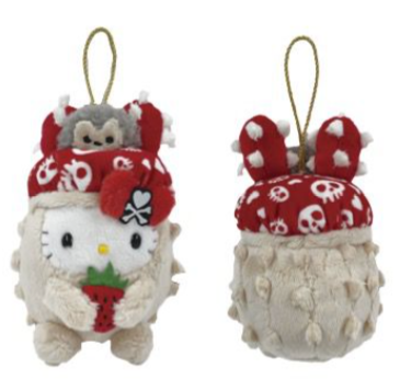 HELLO KITTY MASCOT ORNAMENT HEDGEHOG TOKIDOKI CHRISTMAS / 3