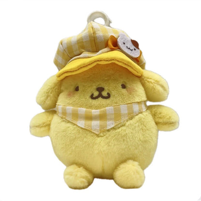 SANRIO ORIGINAL POMPOMPURIN GINGHAM MASCOT CLIP ON