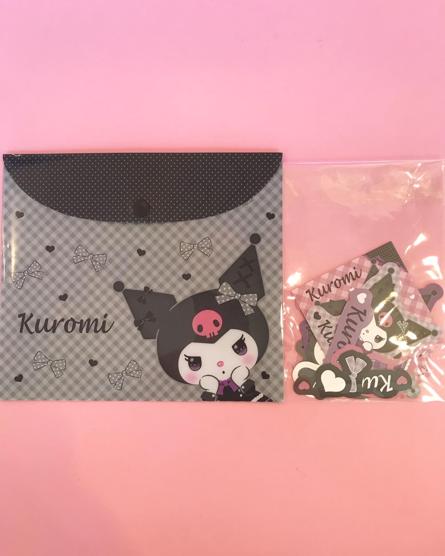 SSANRIO JAPAN ORIGINAL KUROMI 2023 KUJI STICKERS #9