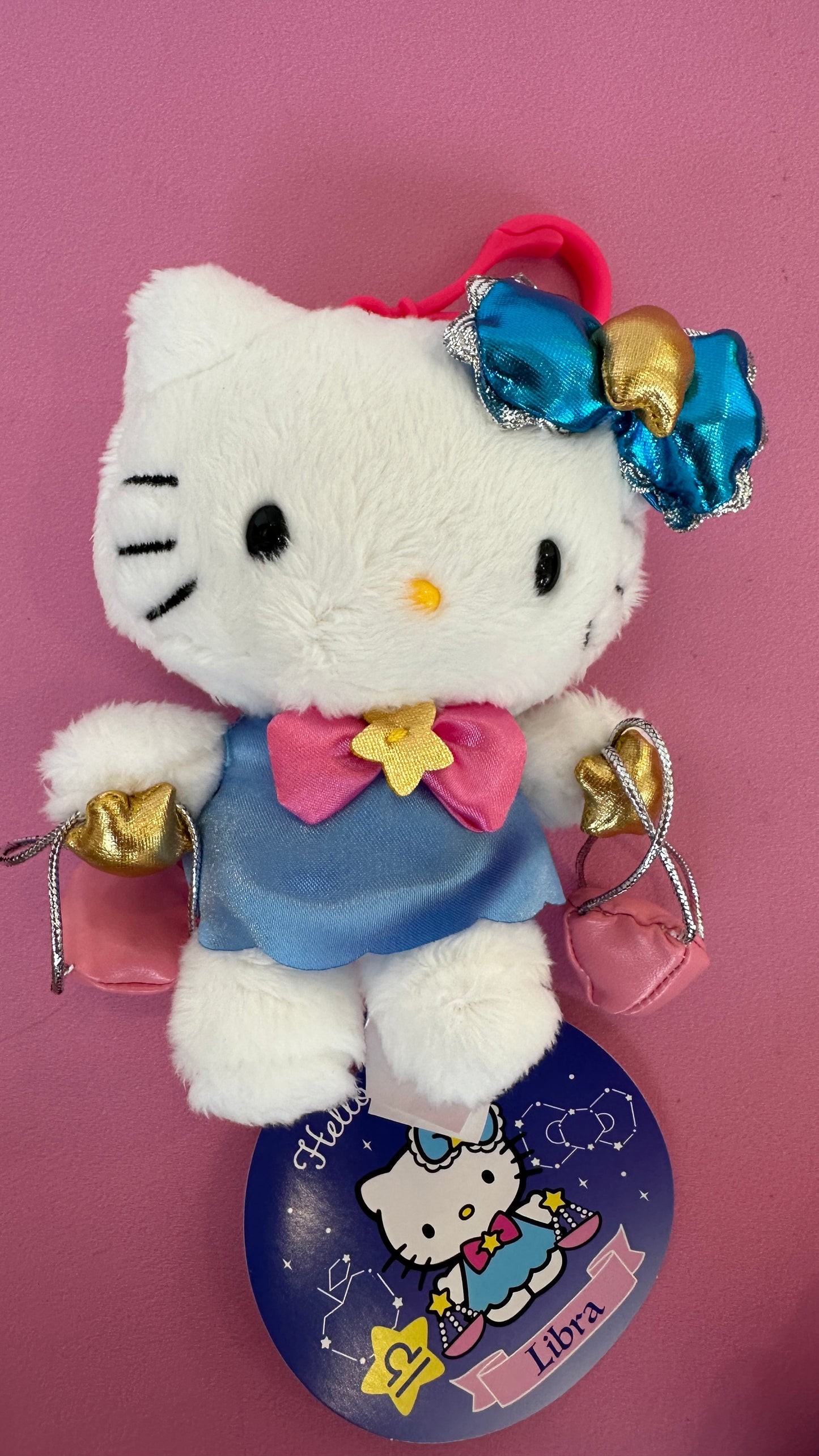 HELLO KITTY MASCOT CLIP ON LIBRA ZODIAC