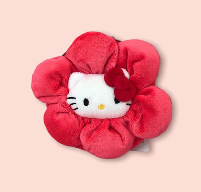 SANRIO CHARACTERS HELLO KITTY PLUSH FLOWER COIN POUCH