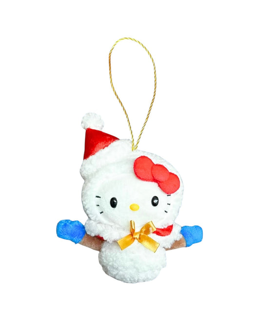 SANRIO HELLO KITTY MASCOT ORNAMENT PLUSH SANTA CLAUS COSTUME SNOW MAN COSTUME