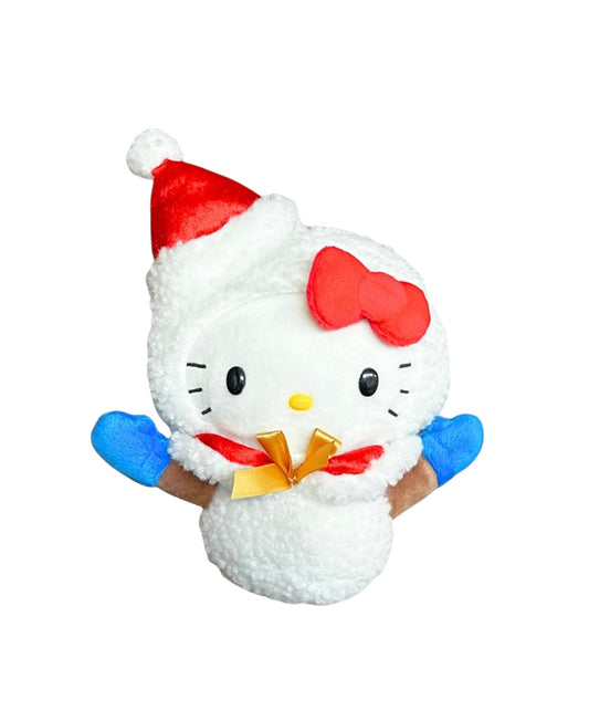 SANRIO HELLO KITTY 10 IN PLUSH SANTA CLAUS COSTUME SNOW MAN COSTUME