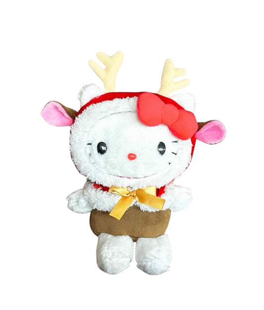 SANRIO HELLO KITTY 10 IN PLUSH SANTA CLAUS COSTUME REINDEER