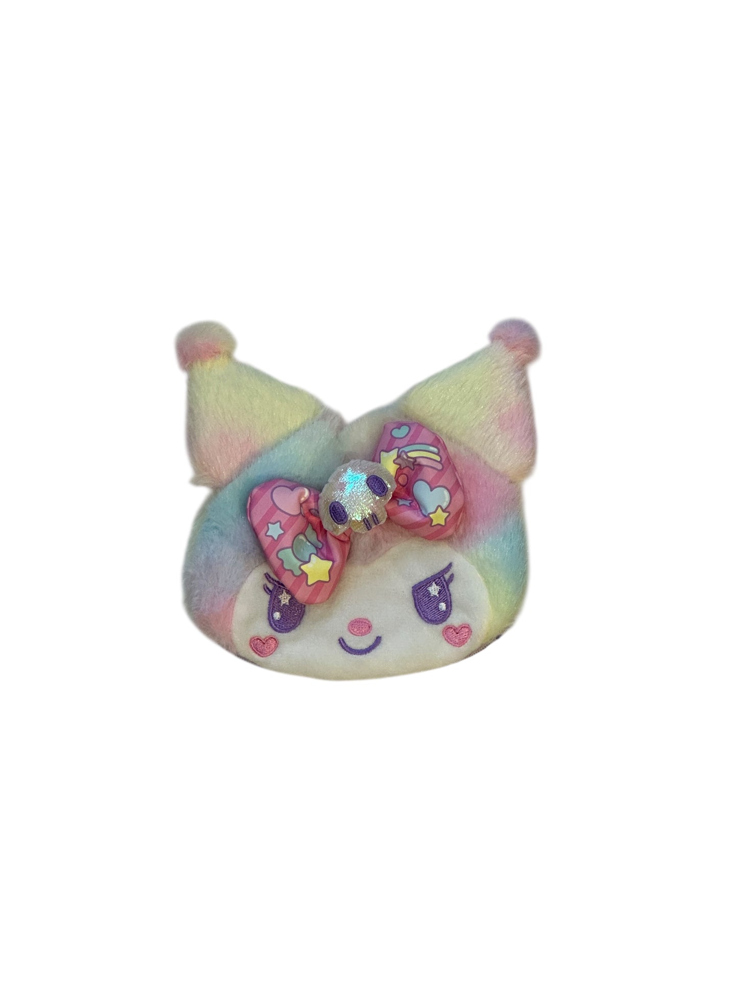SANRIO KUROMI PLUSH FACE POCKET SWEET PASTEL