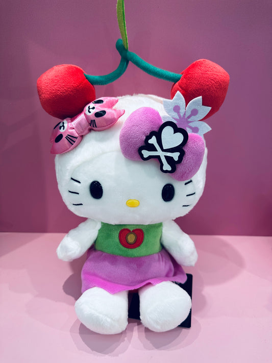 HELLO KITTY TOKIDOKI 10 INCH PLUSH CHERRY MIDNIGHT METROPOLIS