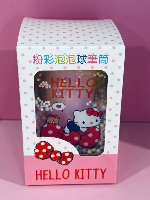 HELLO KITTY FOAM BEADS PENCIL HOLDER RED
