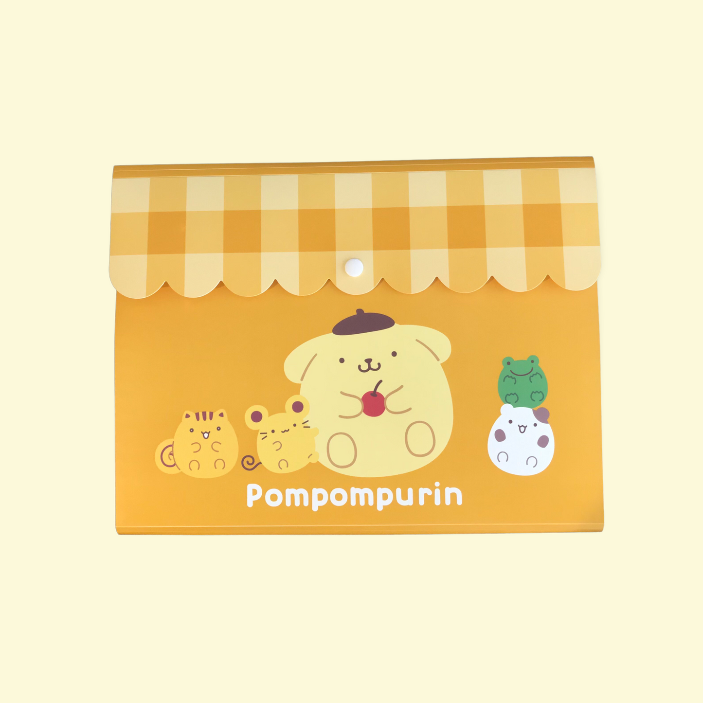 SANRIO JAPAN ORIGINAL POMPOMPURIN PN KUJI 2024 FILE FOLDER (YELLOW) #12