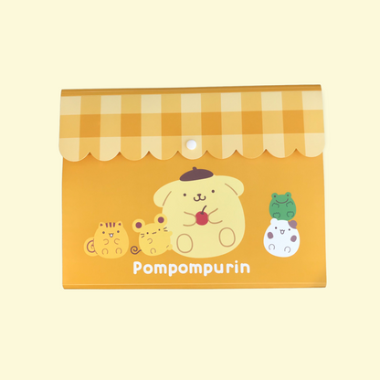 SANRIO JAPAN ORIGINAL POMPOMPURIN PN KUJI 2024 FILE FOLDER (YELLOW) #12