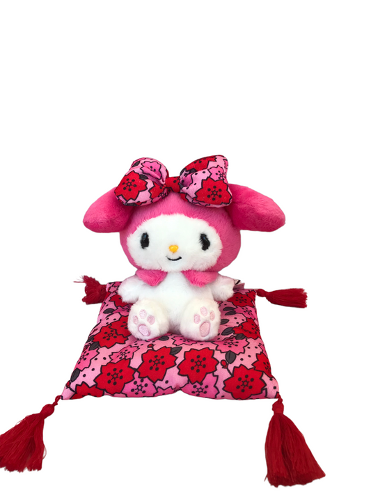 SANRIO MY MELODY SITTING PLUSH HANAFUDA MM