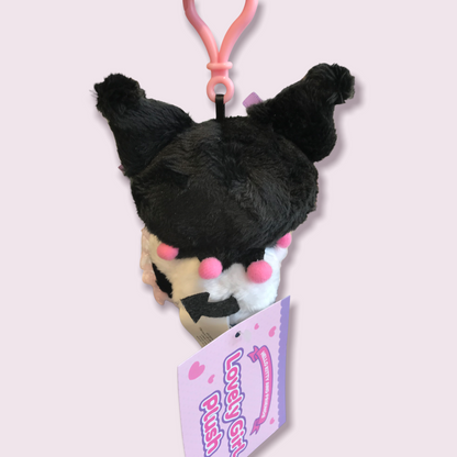 SANRIO KUROMI LOVELY GIRL MASCOT CLIP ON KU