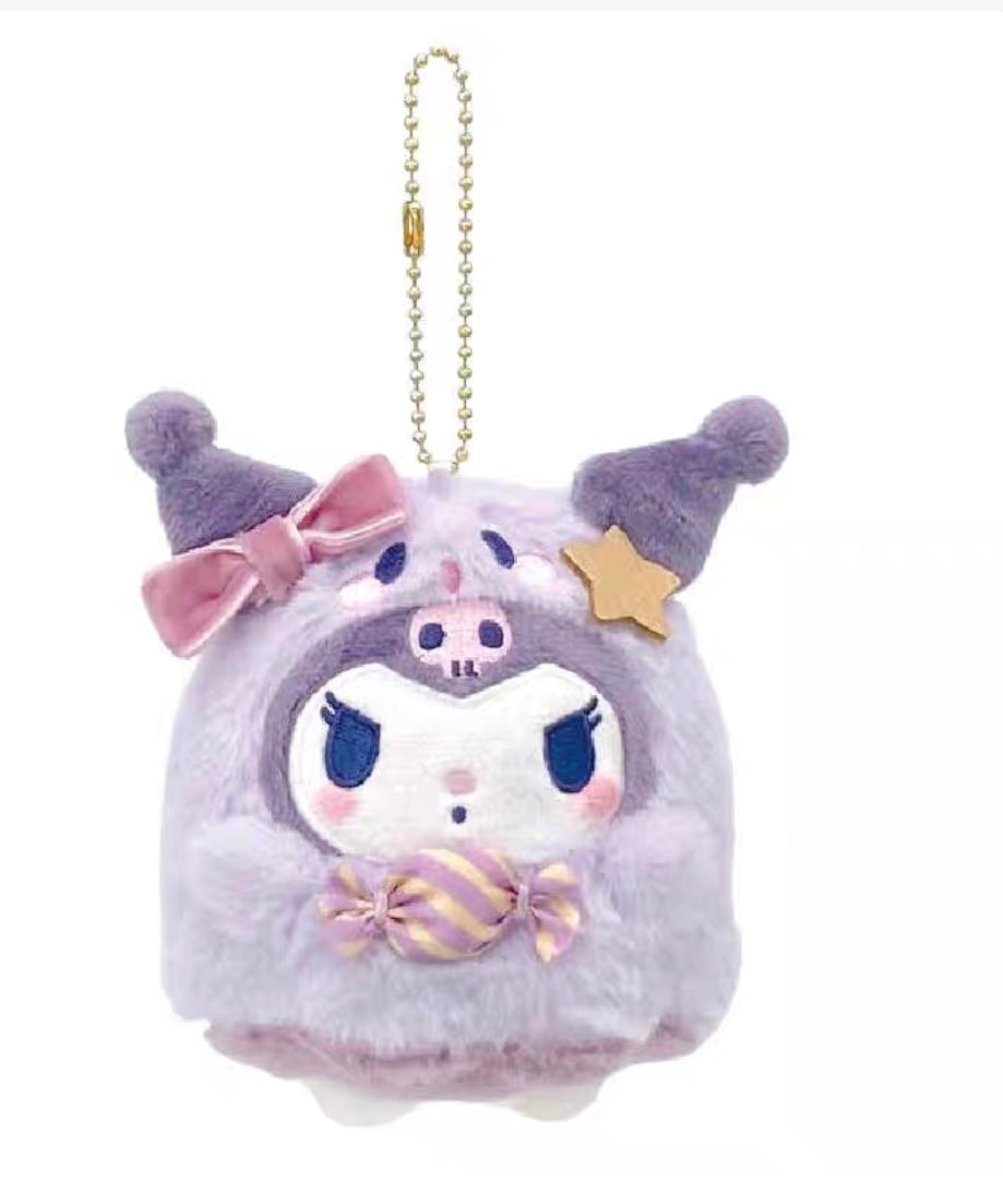 SANRIO ORIGINAL KUROMI CANDY GHOST HANGING PLUSH MASCOT KU