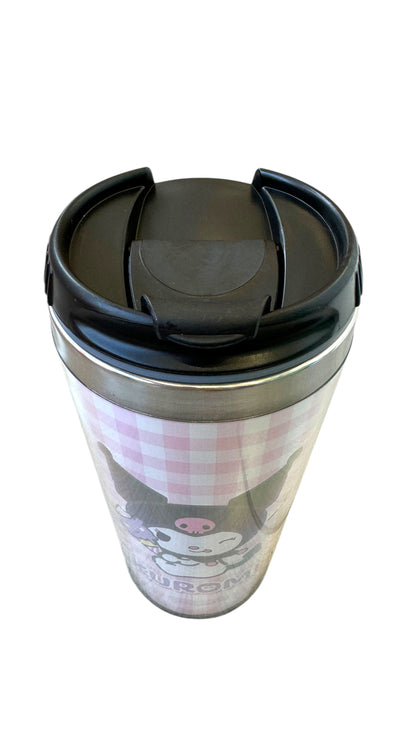 SANRIO KUROMI DIECUT PASTEL CHECK TUMBLER