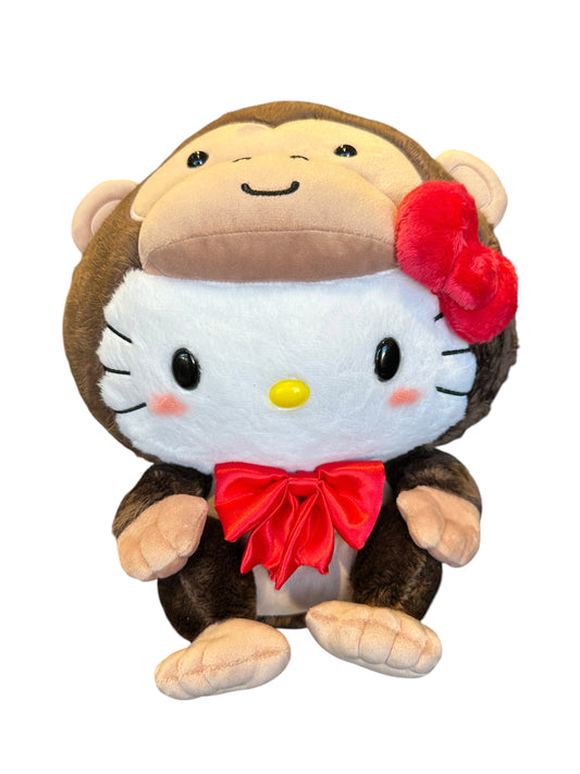 SANRIO HELLO KITTY 10 IN PLUSH GORILLA ZOO