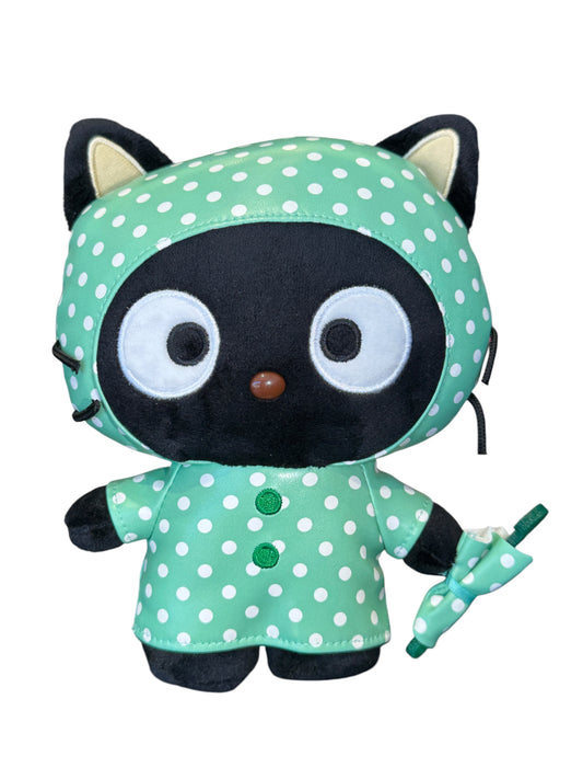 SANRIO CHOCOCAT 7 IN STANDING PLUSH RAINCOAT