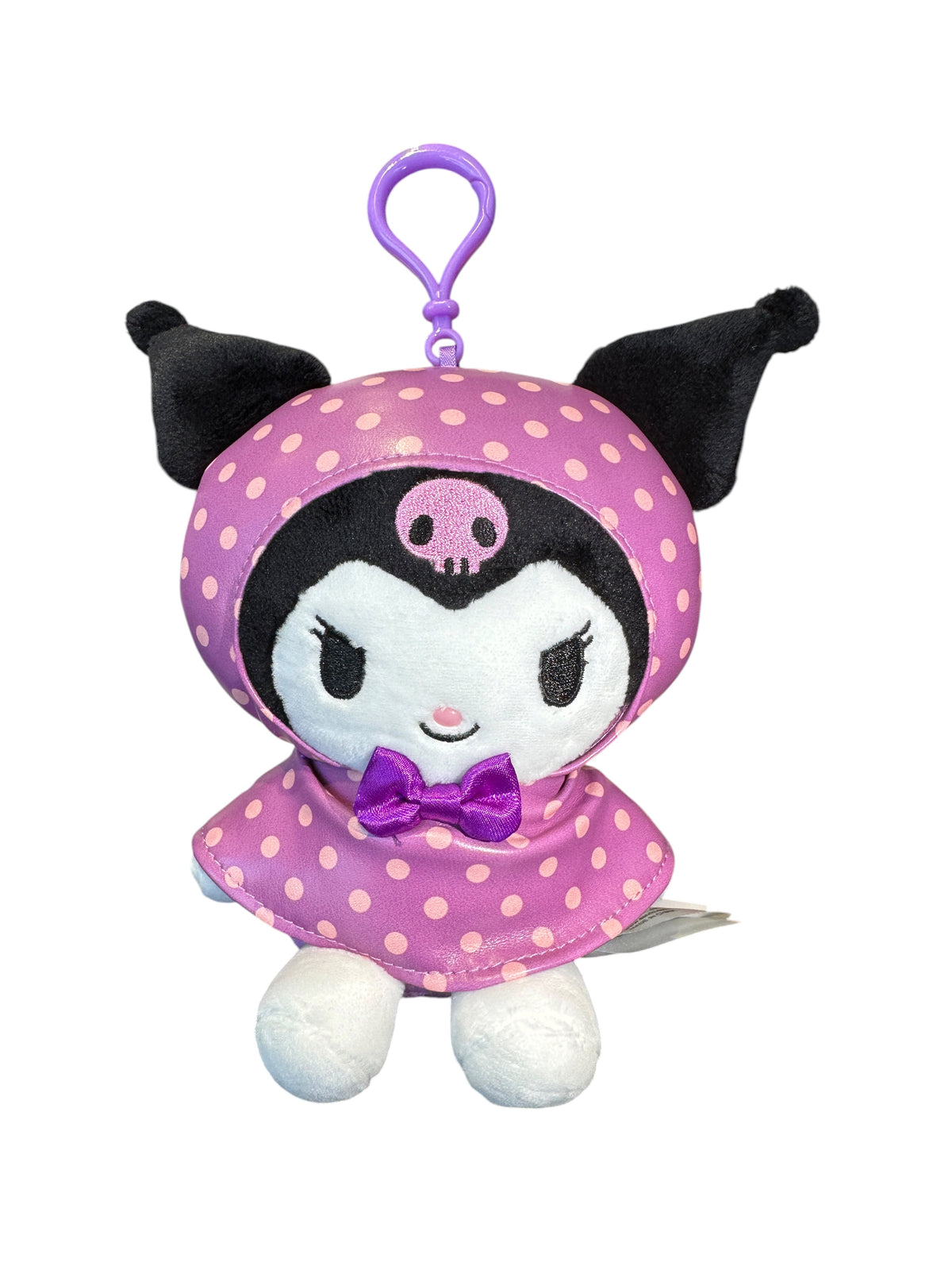 SANRIO KUROMI MASCOT CLIP ON RAINCOAT