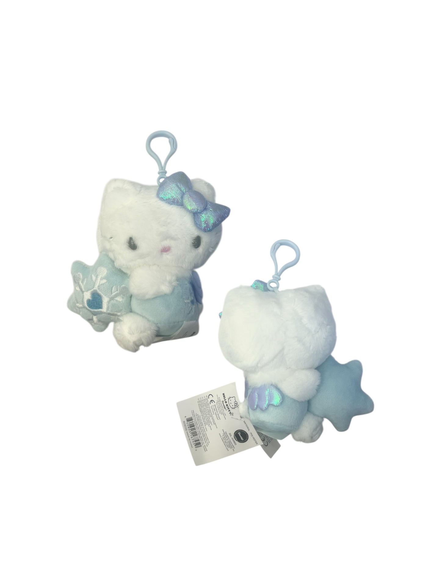 SANRIO HELLO KITTY SNOW ANGEL MASCOT CLIP / PLUSH