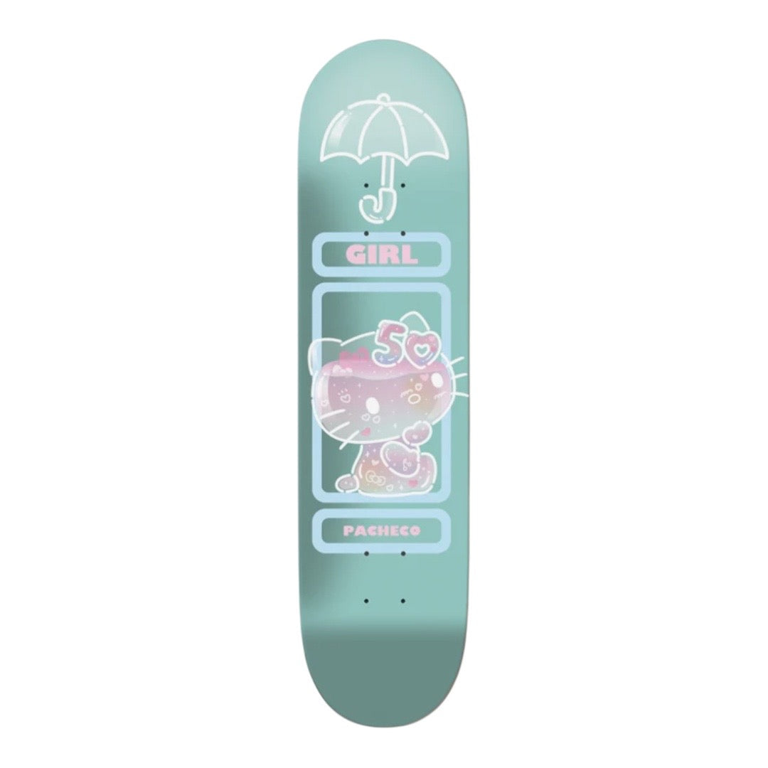 HELLO KITTY 50TH ANNIVERSARY PACHECO GREEN SKATEBOARD