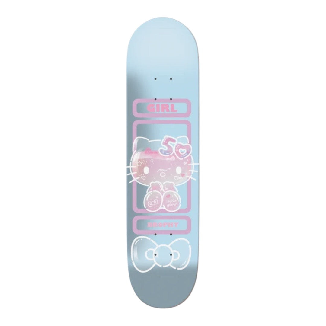 HELLO KITTY 50TH ANNIVERSARY BROPHY BLUE SKATEBOARD