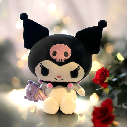 SANRIO KUROMI DIECUT PASTEL CHECK 7 IN PLUSH