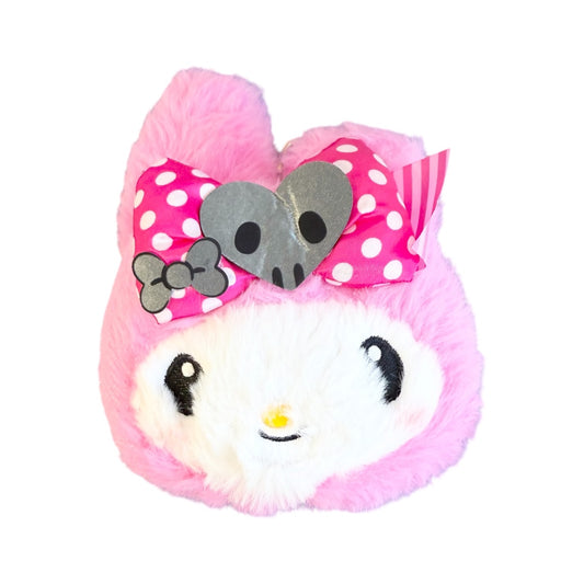 SANRIO MY MELODY ID HOLDER PINK & BLACK PARTY MASCOT CLIP ON