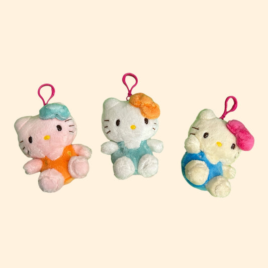 HELLO KITTY MASCOT CLIPON AST RETRO RAINBOW