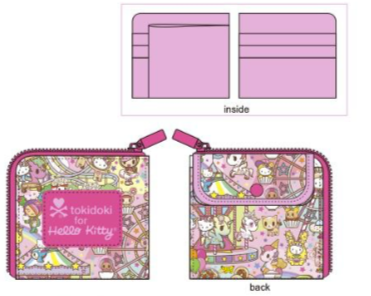 SANRIO ORIGINAL HELLO KITTY X TOKIDOKI CARNIVAL CARD CASE KT