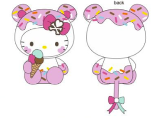 SANRIO ORIGINAL HELLO KITTY X TOKIDOKI CARNVIAL CHEETAH BEAN DOLL KT