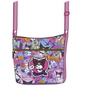 SANRIO ORIGINAL KUROMI APPLIQUE SHOULDER BAG KU