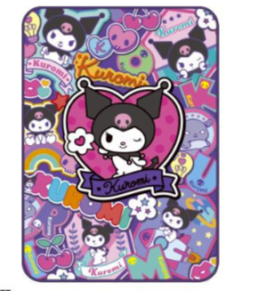 SANRIO ORIGINAL KUROMI APPLIQUE BLANKET KU