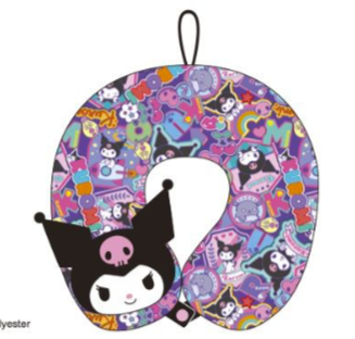 SANRIO ORIGINAL KUROMI APPLIQUE NECK PILLOW KU