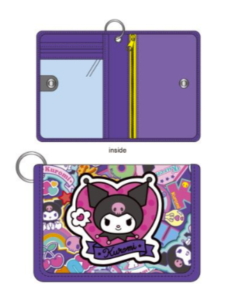 SANRIO ORIGINAL KUROMI APPLIQUE CARD CASE KU