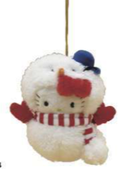 SANRIO HELLO KITTY MASCOT SNOWMAN ORNAMENT