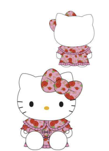 SANRIO ORIGINAL HELLO KITTY 10 IN CHINESE NEW YEAR DRESS PLUSH KT