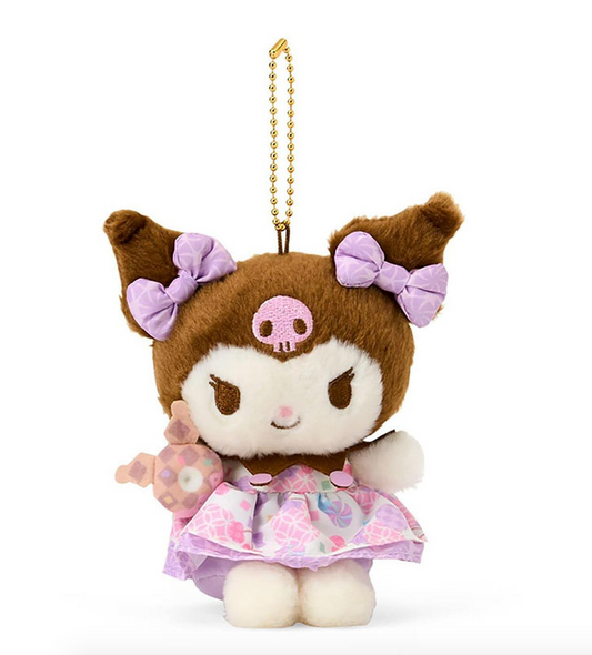 SANRIO ORIGINAL KUROMI MASCOT CHARM PLUSH JAPANESE PASTEL