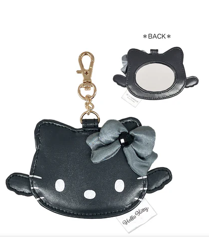 SANRIO MIRROR BAG CHARM HELLO KITTY BLACK ANGEL