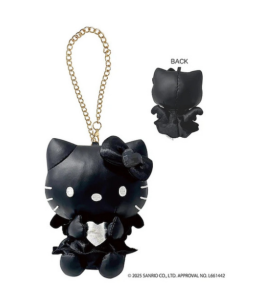 SANRIO MASCOT BAG CHARM HELLO KITTY BLACK ANGEL