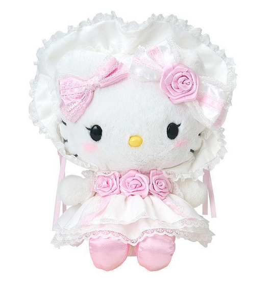 SANRIO ORIGINAL HELLO KITTY PLUSH TOY WHITE FRILL